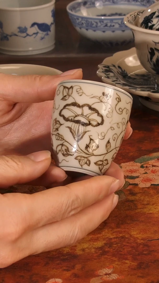 【闪购商品】景德镇纯手工手绘盖碗