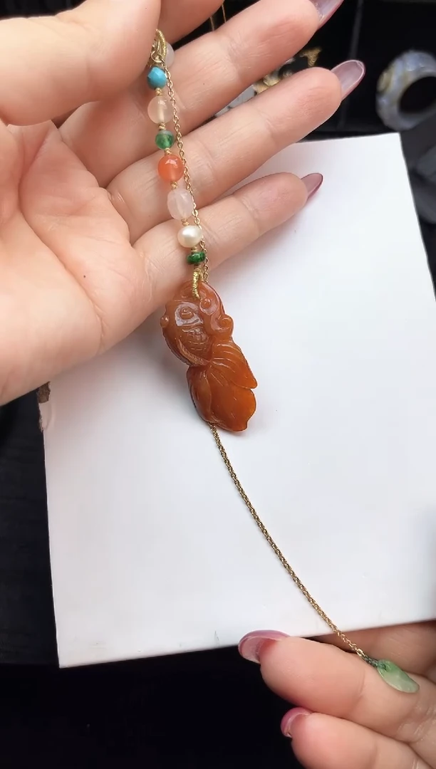 吊坠(赠链)未镶嵌翡翠压襟