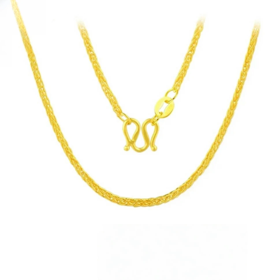 凤福堂黄金足金肖邦链锁骨链时尚潮流项链