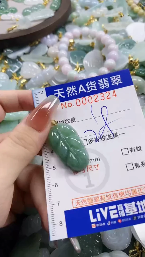 颈饰未镶嵌翡翠天然A货翡翠