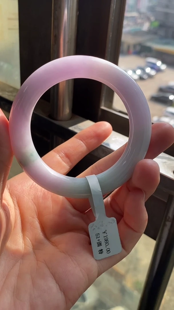 未镶嵌手镯翡翠//20254668  51圆条  51正圈  包容捡漏