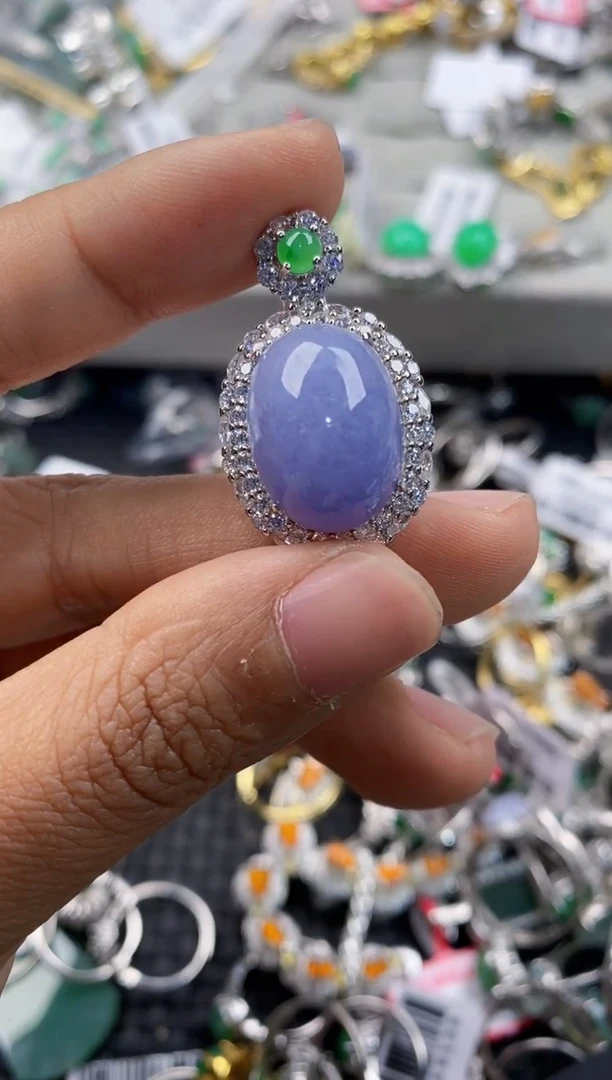 银S925镶嵌戒指翡翠M*酱888     9