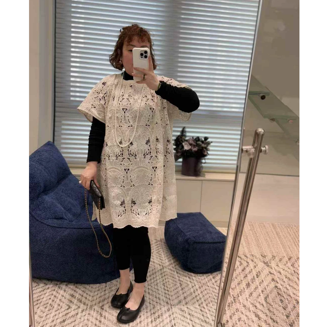 MEET 春季定制版重工蕾丝马甲裙