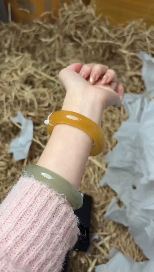 未镶嵌手镯石英质玉116圈口53