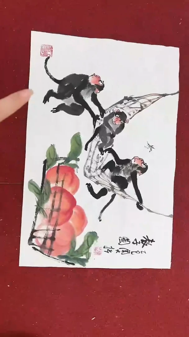 国画周大拙/国画/花鸟