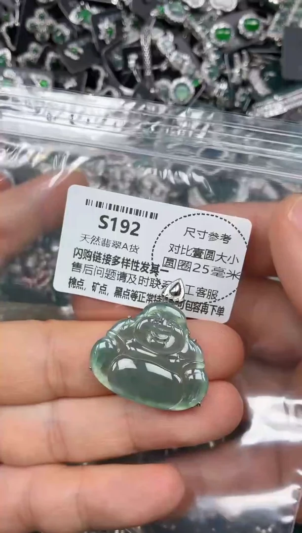 颈饰未镶嵌翡翠S192吊坠