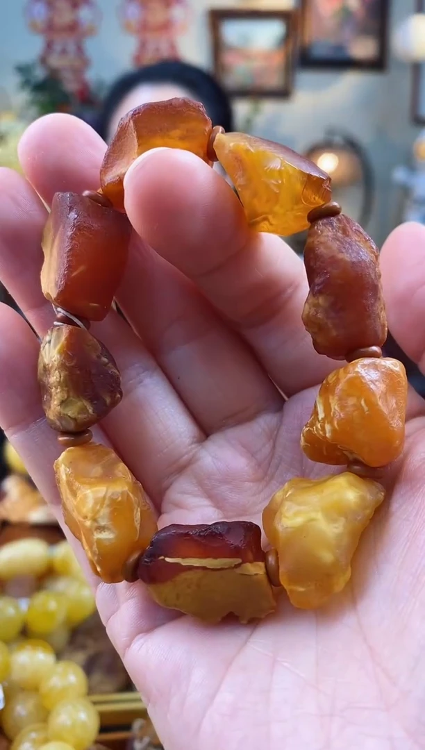 【闪购商品】琥珀手串未镶嵌手串