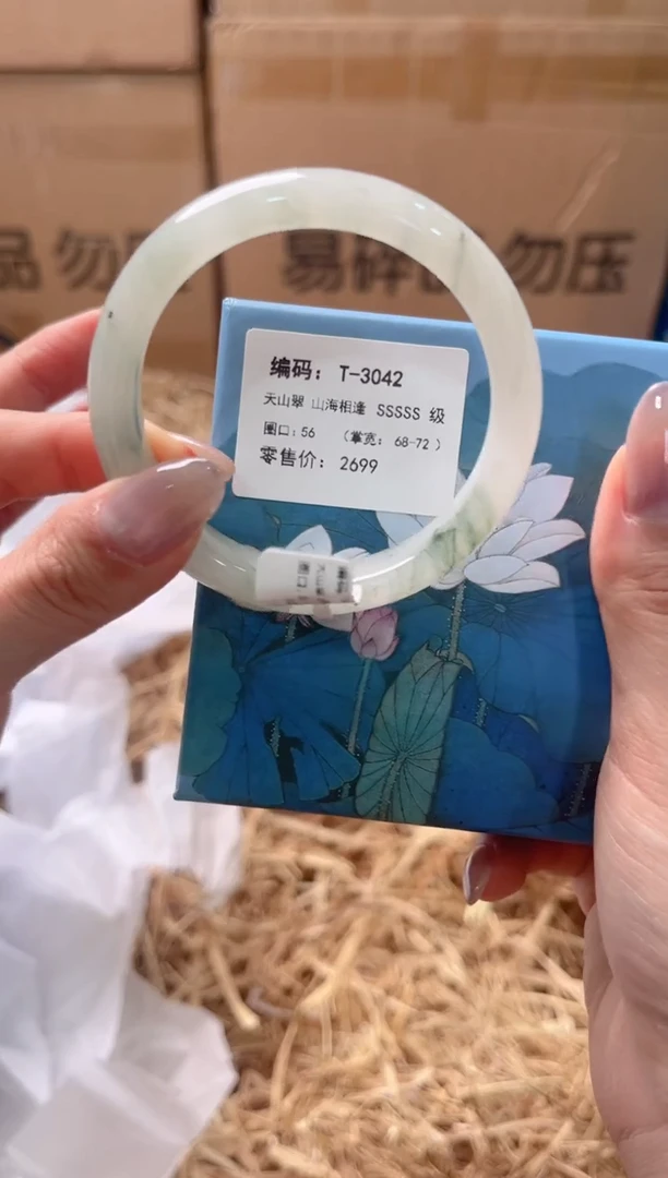未镶嵌手镯石英质玉T-3042