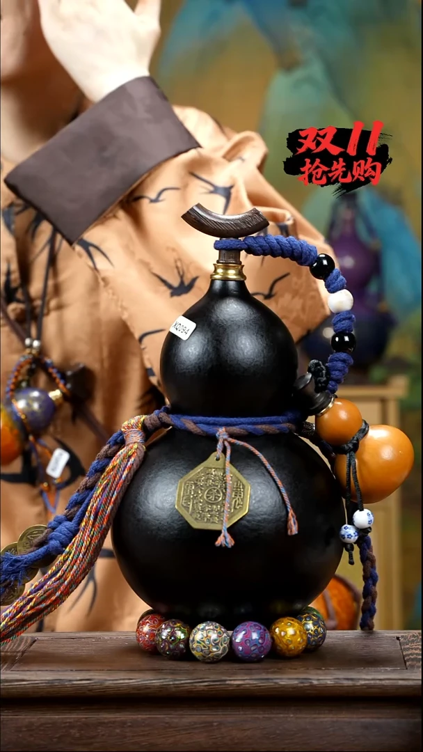 XQ094藏绳款酒葫芦不包手串