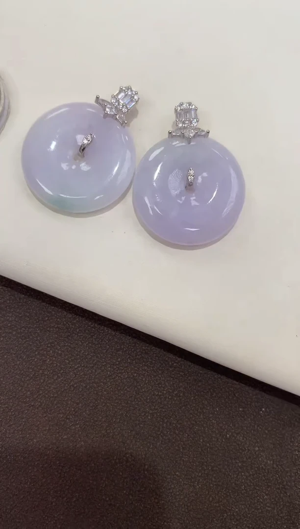 颈饰银S925镶嵌翡翠天然缅甸a货翡翠(多样性发其一