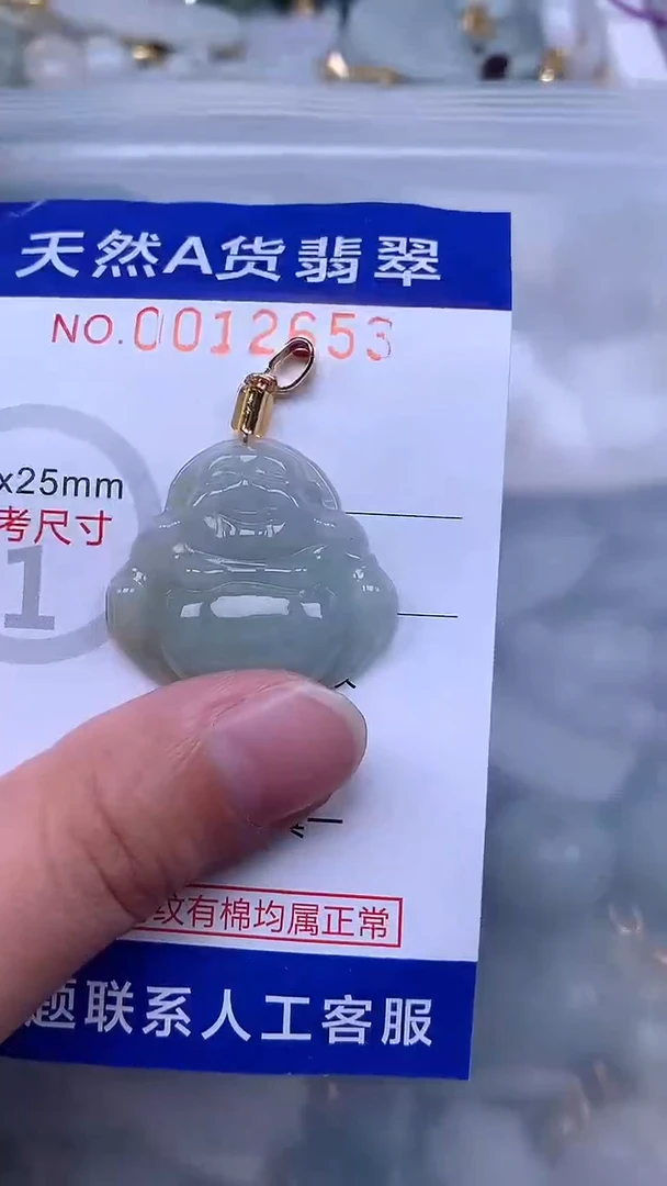 翡翠未镶嵌吊坠(不含链)1