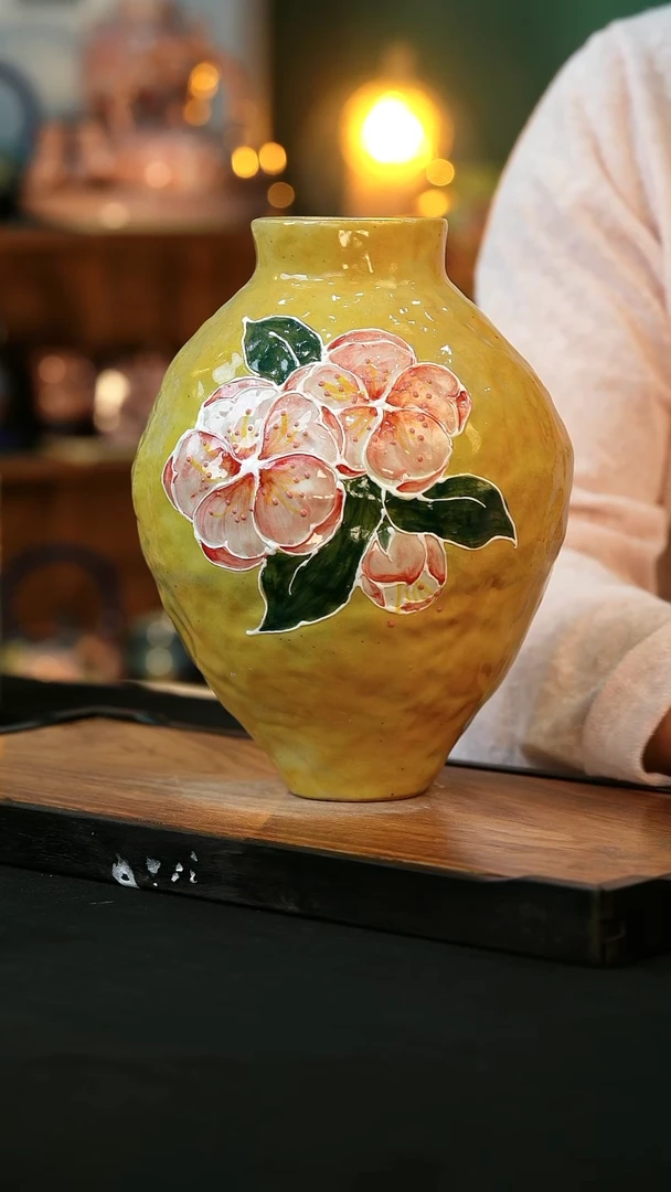 杯手绘心瓷陶瓷浮力