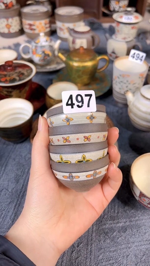 【闪购商品】陶八工陶艺蛋壳杯4个