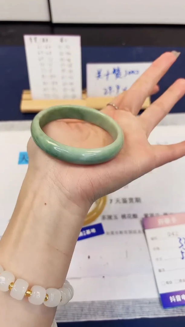 【闪购商品】石英质玉手镯未镶嵌42-翠玉-圈口57