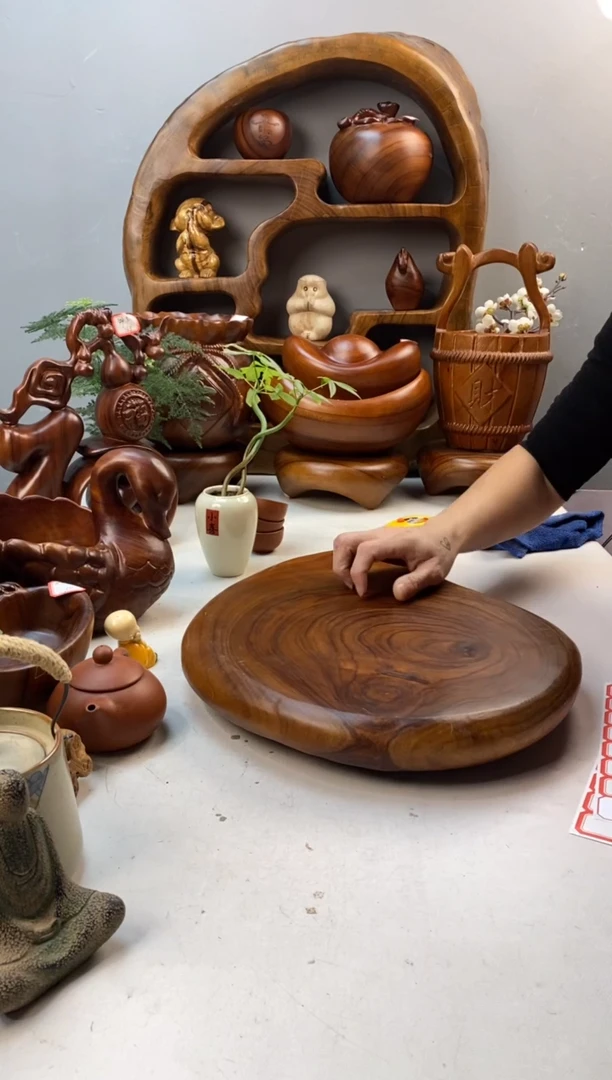 香樟木A59四足随型干泡/尺寸40*30*5