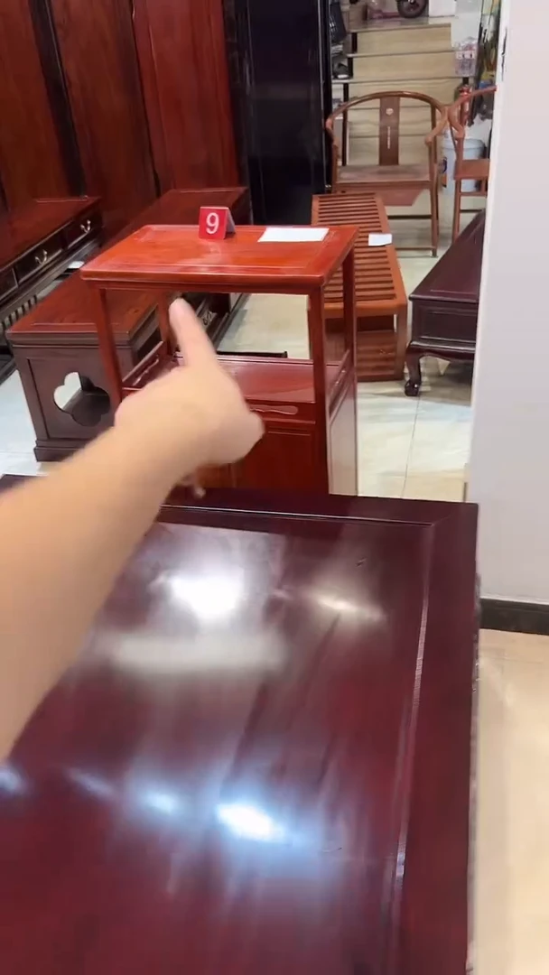 花梨木类置物架青****居福利款茶水柜