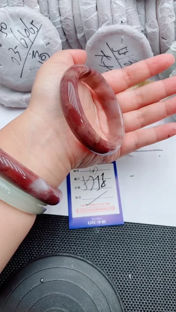 未镶嵌手镯石英质玉47-57-58