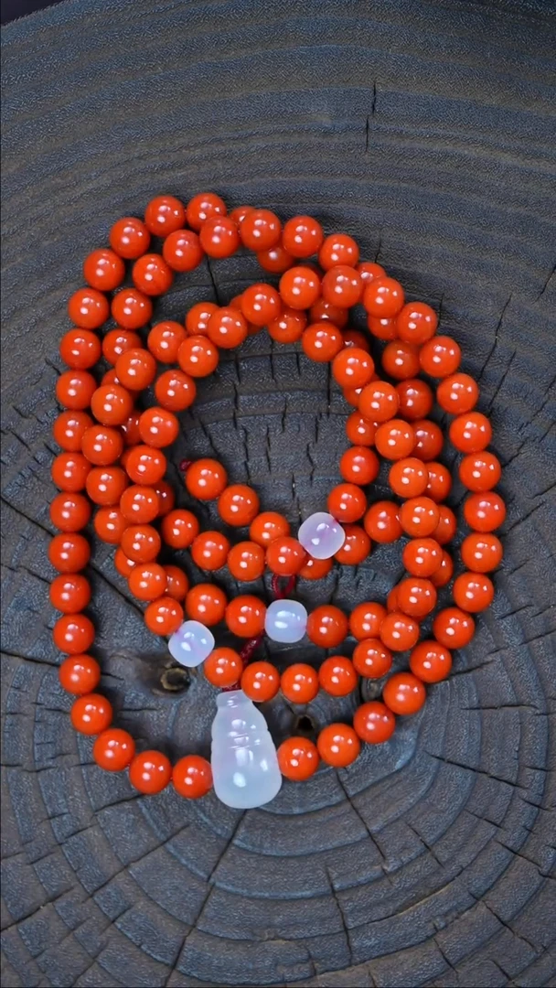 项链未镶嵌南红玛瑙无胶无裂瓦西原矿100g