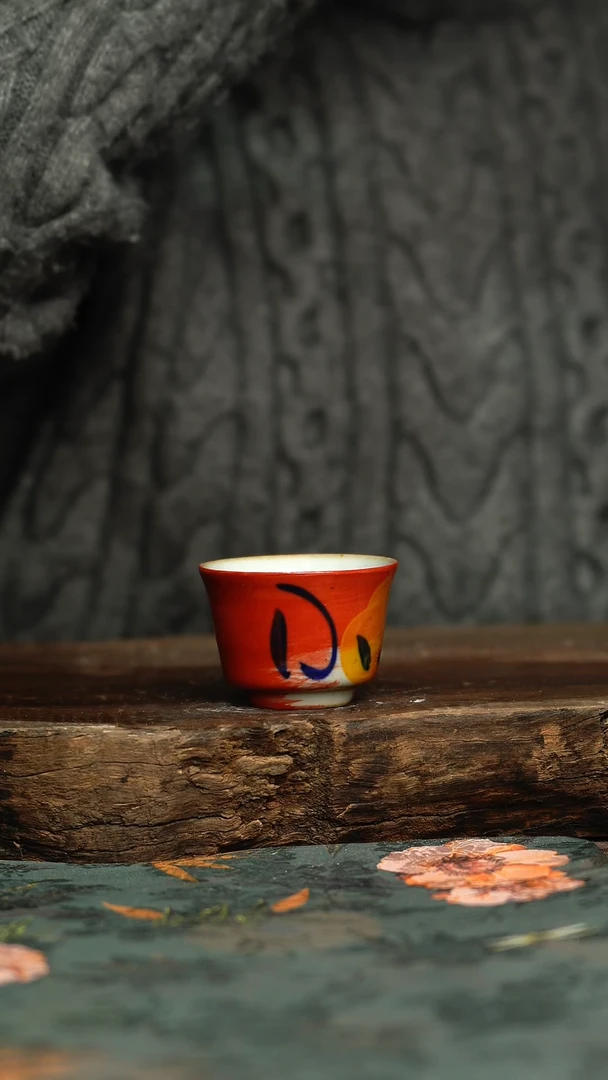 【闪购商品】杯釉下彩手工手绘同款陶器