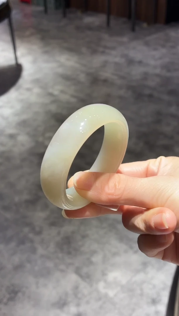 未镶嵌手镯和田玉28【】不退不换圈口53.7