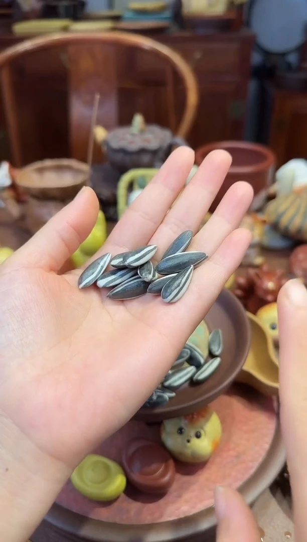 紫砂茶宠紫砂瓜子十个
