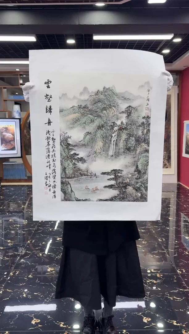 国画国画绘画山水花鸟