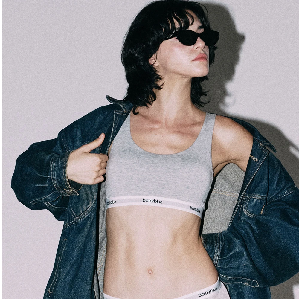 Body blue舒适软支撑U型美背运动文胸