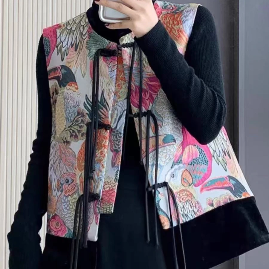 2024新款国风马甲 宽松显瘦洋气马甲女