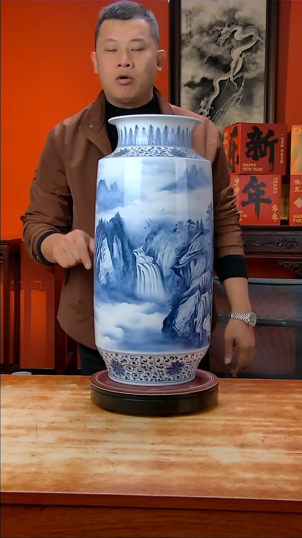 【闪购商品】摆件景德镇高端陶瓷摆件瓶1