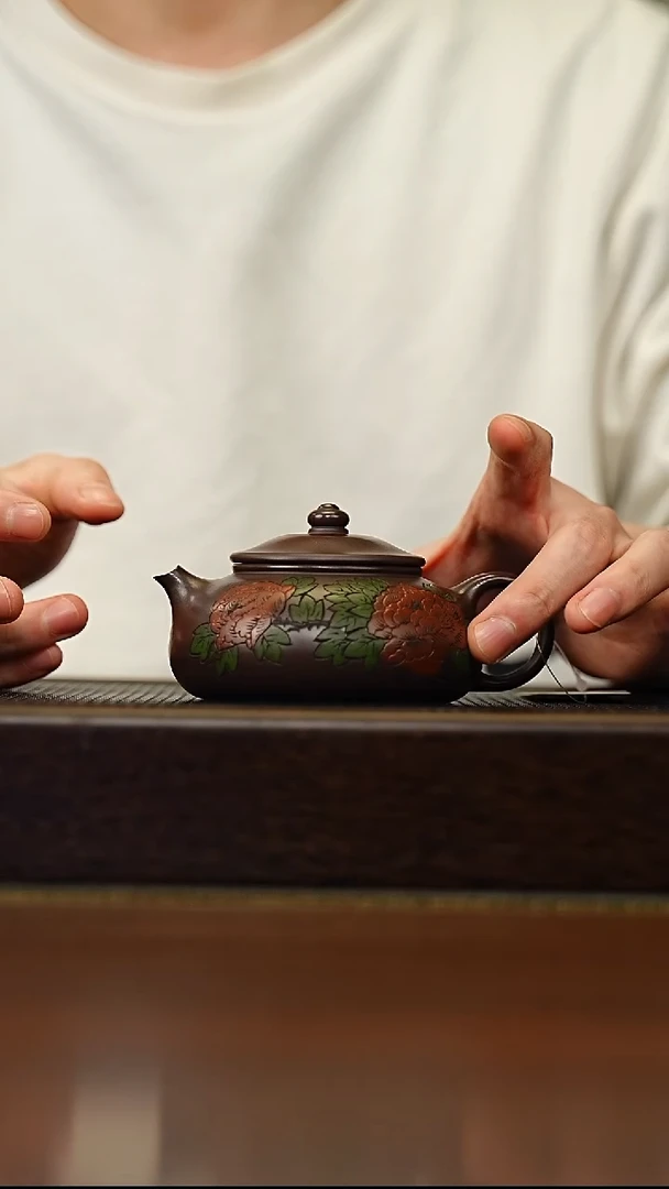 茶壶紫砂宜兴原矿 手工 紫砂壶容量260CC