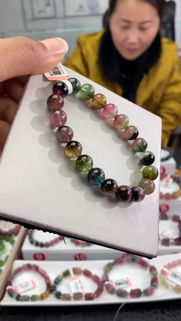 未镶嵌手串碧玺多样性发一条