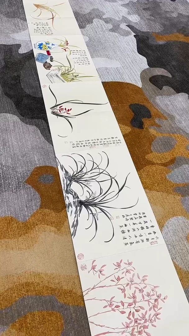 【闪购商品】国画2.22-国检-李玉莲-十米册页荣原53