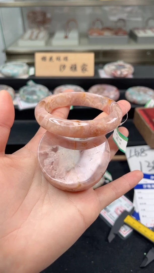 未镶嵌手镯石英质玉58圈口（赠品镯心）s95124