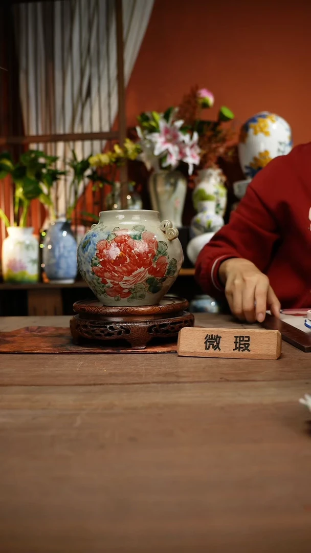 当代高温釉下彩手绘陶瓷餐具