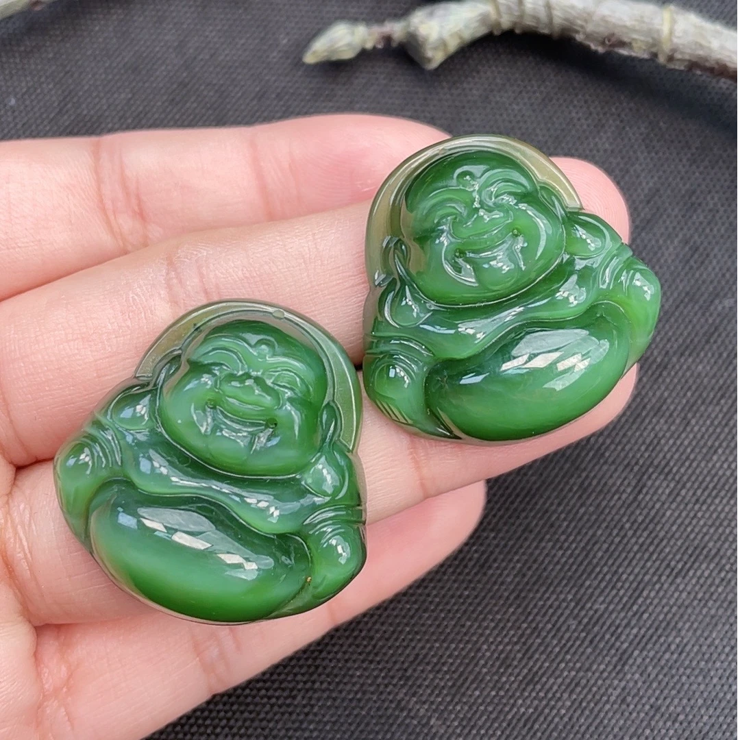 【一夕珠宝】天然和田玉佛公吊坠套链丨多样性发一丨F441