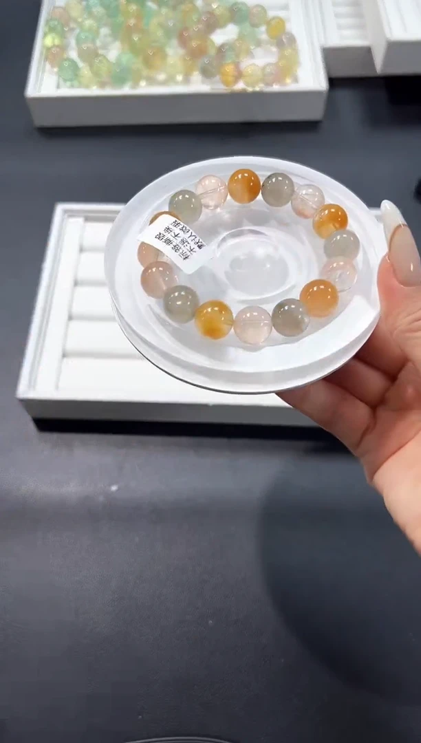 未镶嵌手链水晶86l多样性发其一【1条】默认微瑕12mm