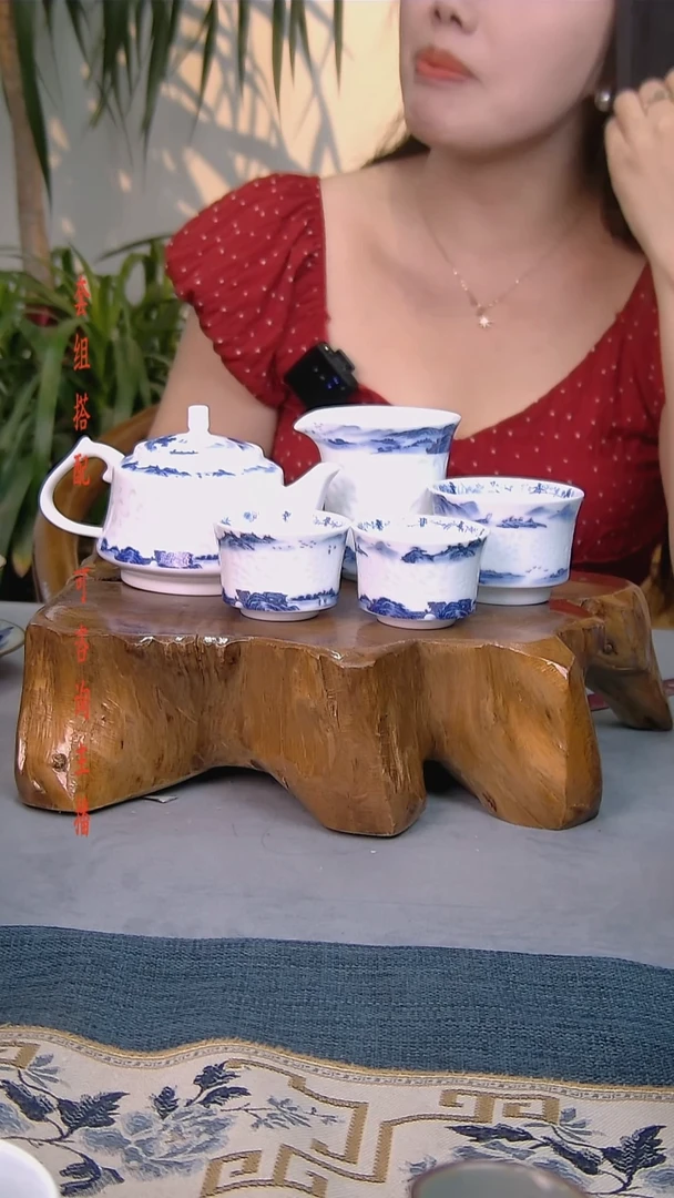简装家用款5件套 白瓷陶瓷茶具