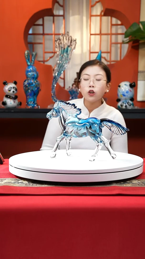 手工艺品琉璃奔马秒杀