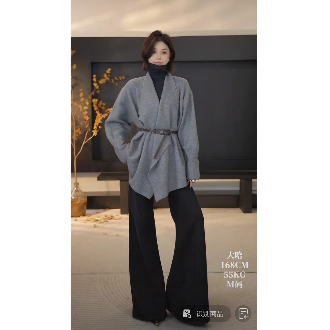 DENGDAHA「无法抉择」法式风个性设计感外套宽松型外套YHBZX918081