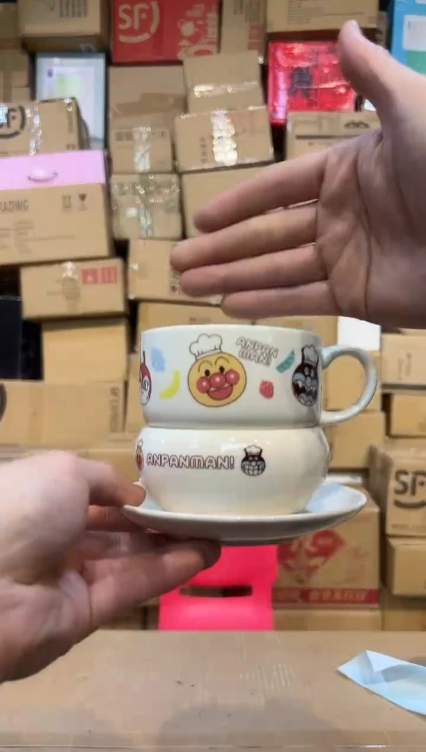 【闪购商品】杯2024新款面包超人3件套