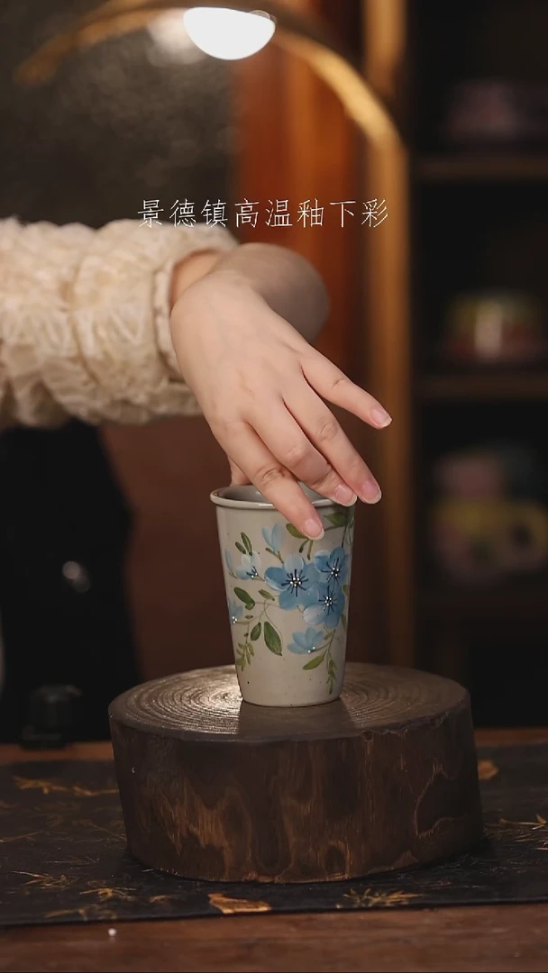 陶瓷景德镇高温釉下手绘陶瓷@L031@