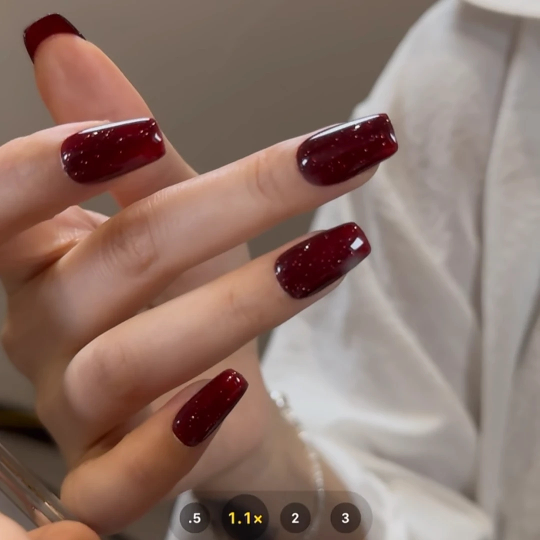 【玛丽】红调碎钻—— 小徐手工穿戴甲