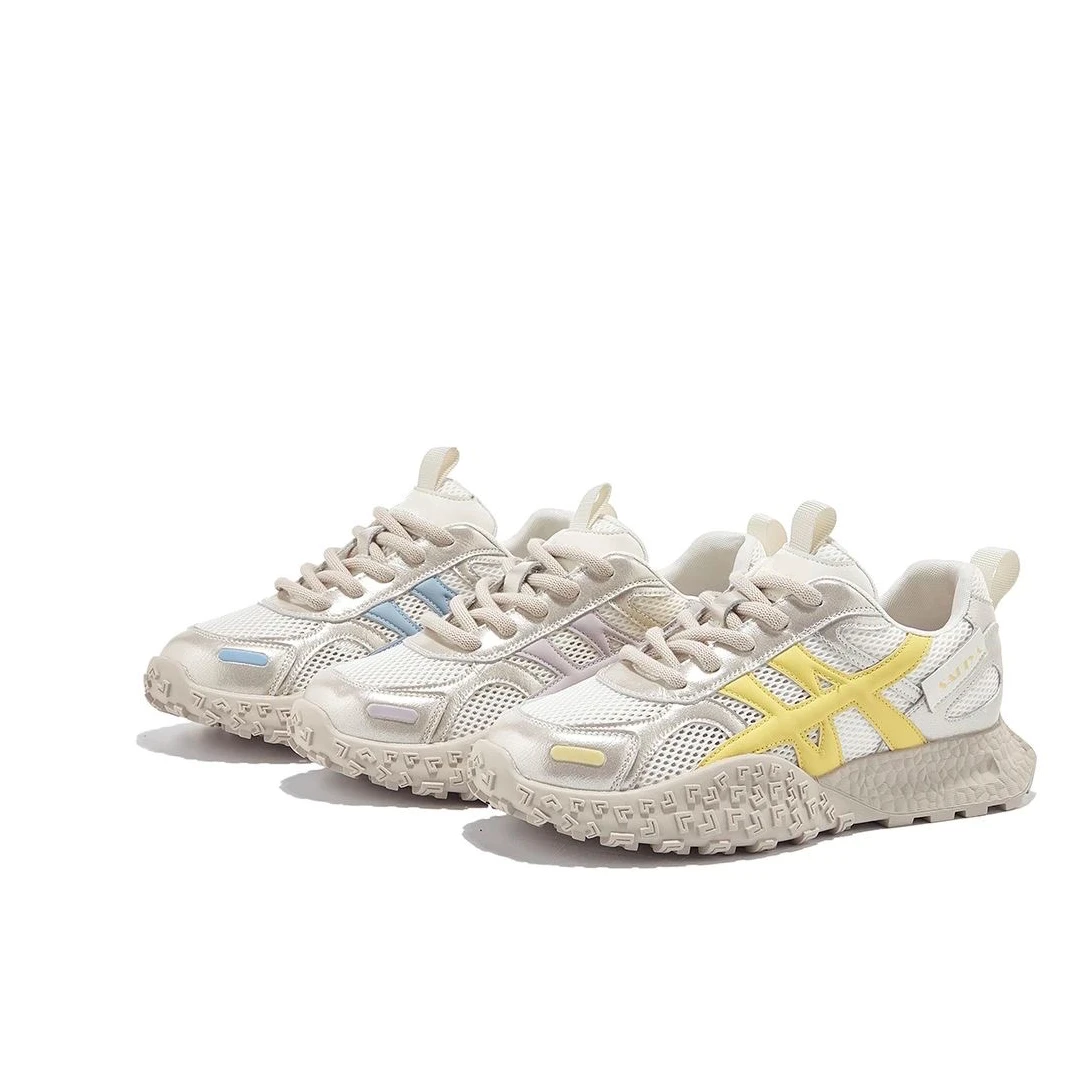 2025新款夏季网面透气阿甘休闲鞋女厚底德训老爹鞋百搭舒适跑步鞋