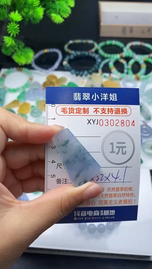 未镶嵌定制翡翠L****活毛货商品 不退换/ 2804