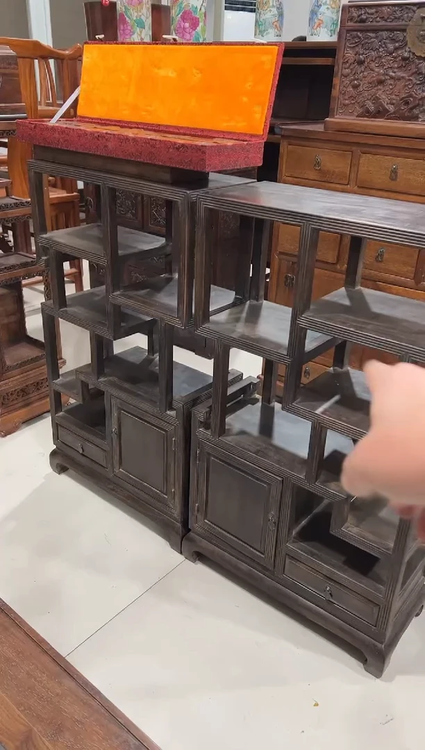 善*紫檀木多宝阁一对