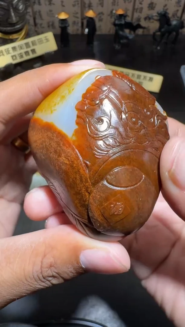 和田玉未镶嵌把件和田玉