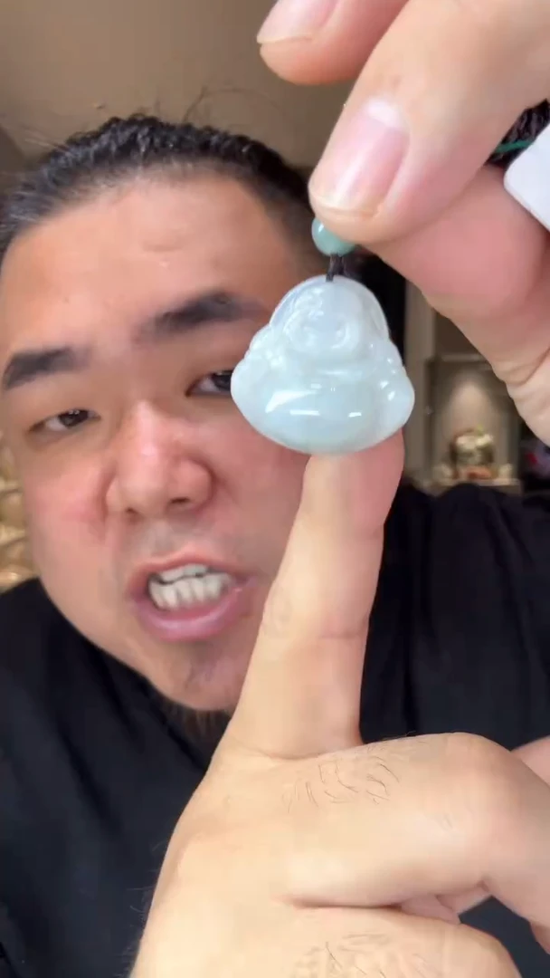 吊坠(不含链)未镶嵌翡翠天然缅甸A货翡翠（佛公）多样性发其一