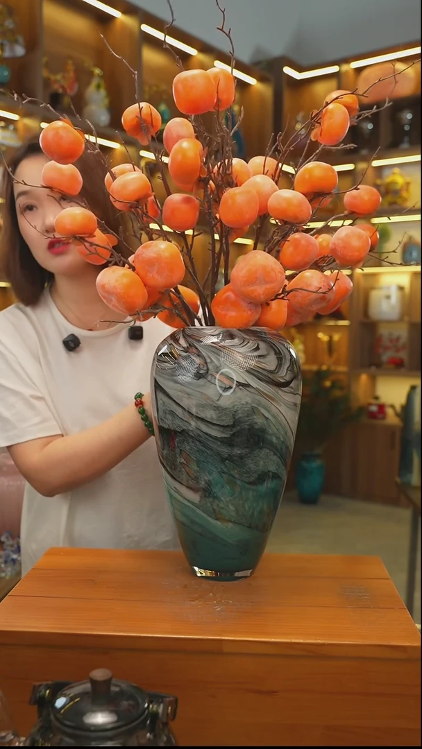 琉璃外贸花瓶花器花瓶-194 一套b367+k343