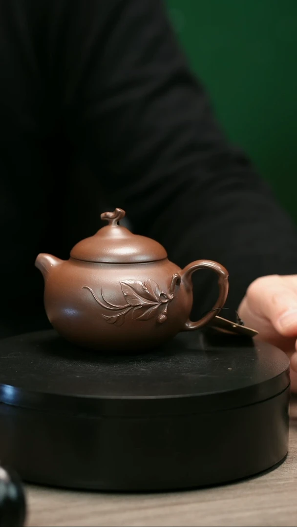 茶壶紫砂用****4H2416赵信军底槽青贴叶茄瓜