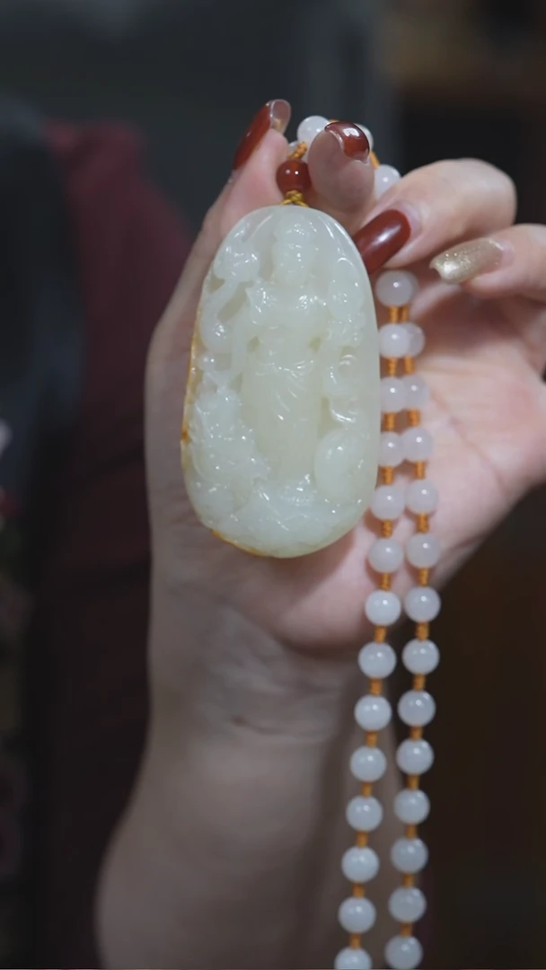 颈饰未镶嵌和田玉大势至